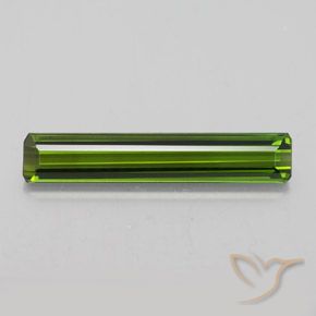 2.14ct Naturel Vert terreux Tourmaline, Taille émeraude, VVS