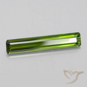 Tourmaline Vert terreux naturelle Octogone / coupe Émeraude, 2.14 ct, VVS