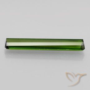 Tourmaline Vert terreux naturelle Octogone / coupe Émeraude, 2.14 ct, VVS