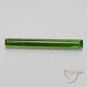 2.49ct Naturel Forêt verte Tourmaline, Taille émeraude, VVS