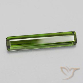 Tourmaline Vert moyen naturelle Octogone / coupe Émeraude, 2.31 ct, VVS-VS