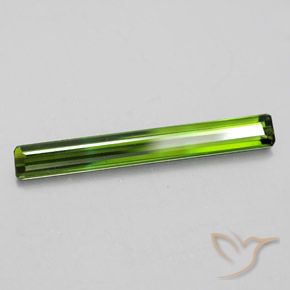 Tourmaline Vert foncé naturelle Octogone / coupe Émeraude, 2.08 ct, VS