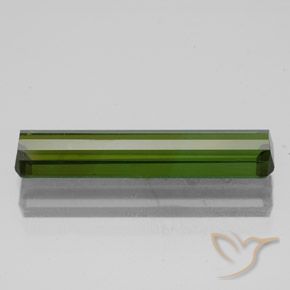 Tourmaline Vert foncé naturelle Octogone / coupe Émeraude, 2.40 ct, VVS