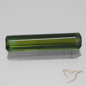 2.56ct Naturel Vert foncé Tourmaline, Taille émeraude, SI