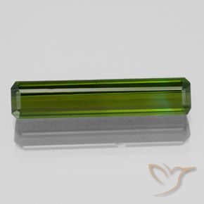 2.83ct Naturel Vert terreux Tourmaline, Taille émeraude, VS