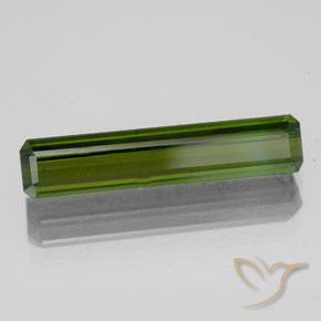 Tourmaline Vert terreux naturelle Octogone / coupe Émeraude, 2.83 ct, VS