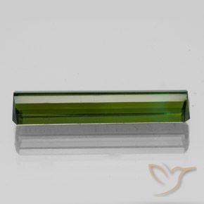 Tourmaline Vert terreux naturelle Octogone / coupe Émeraude, 2.83 ct, VS