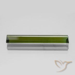 Tourmaline Vert terreux naturelle Octogone / coupe Émeraude, 2.65 ct, VVS