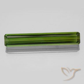 2.47ct Naturel Forêt verte Tourmaline, Taille émeraude, VS-SI