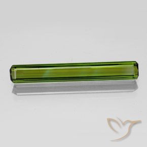 2.14ct Naturel Vert jaunâtre Tourmaline, Taille émeraude, VVS-VS