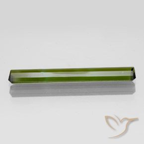 Tourmaline Vert jaunâtre naturelle Octogone / coupe Émeraude, 2.14 ct, VVS-VS