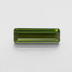 Tourmaline vert naturelle taille émeraude, 2,25 ct, VVS