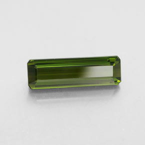 Tourmaline vert naturelle taille émeraude, 2,25 ct, VVS