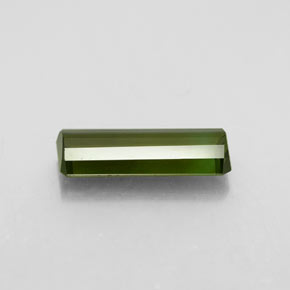 Tourmaline vert naturelle taille émeraude, 2,15 ct, VVS