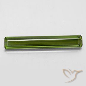 2.32ct Naturel Vert foncé Tourmaline, Taille émeraude, VVS