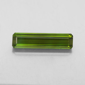 Tourmaline vert naturelle taille émeraude, 2,04 ct, VVS-VS