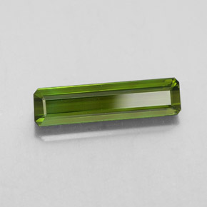 Tourmaline vert naturelle taille émeraude, 2,04 ct, VVS-VS