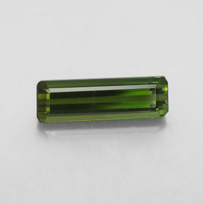 Tourmaline vert naturelle taille émeraude, 2,22 ct, VVS-VS