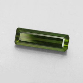 Tourmaline vert naturelle taille émeraude, 2,22 ct, VVS-VS