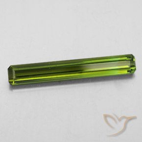 Tourmaline Vert foncé naturelle Octogone / coupe Émeraude, 2.03 ct, VS-SI