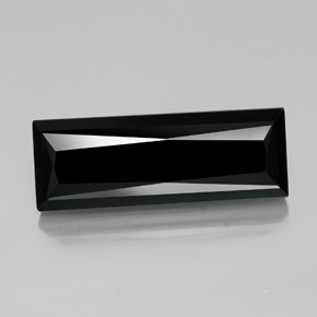 Tourmaline noir naturelle baguette, 30,39 ct, opaque