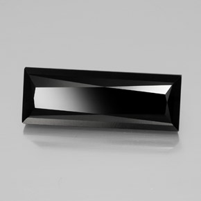 Tourmaline noir naturelle baguette, 30,39 ct, opaque
