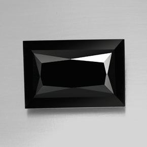 Tourmaline noir naturelle baguette, 19,96 ct, opaque