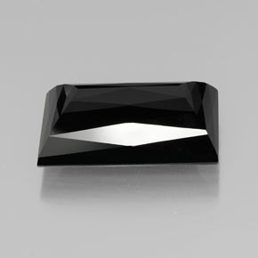 Tourmaline noir naturelle baguette, 19,96 ct, opaque