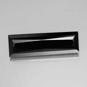 Tourmaline noir naturelle baguette, 13,87 ct, opaque