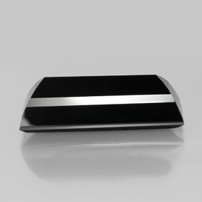 Tourmaline Schorl naturelle Baquette, 48.28 ct, Opaque