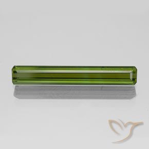 1.65ct Naturel Vert moyen-foncé Tourmaline, Taille émeraude, VVS