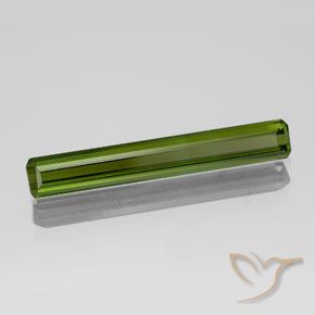 Tourmaline Vert moyen-foncé naturelle Octogone / coupe Émeraude, 1.65 ct, VVS
