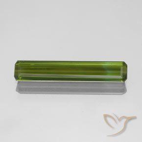 1.14ct Naturel Forêt verte Tourmaline, Taille émeraude, VVS