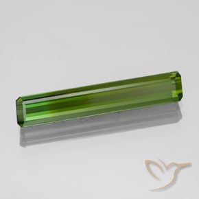Tourmaline Vert algues marines naturelle Octogone / coupe Émeraude, 1.52 ct, VVS