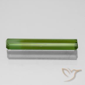 Tourmaline Vert algues marines naturelle Octogone / coupe Émeraude, 1.52 ct, VVS