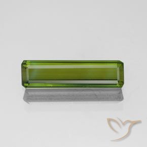 1.11ct Naturel Vert foncé Tourmaline, Taille émeraude, VVS