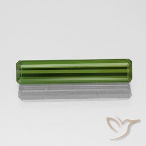 1.61ct Naturel Vert foncé Tourmaline, Taille émeraude, VVS-VS