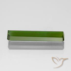 Tourmaline Vert foncé naturelle Octogone / coupe Émeraude, 1.61 ct, VVS-VS