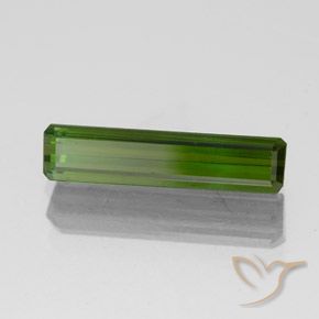 Tourmaline Forêt verte naturelle Octogone / coupe Émeraude, 1.47 ct, VVS-VS