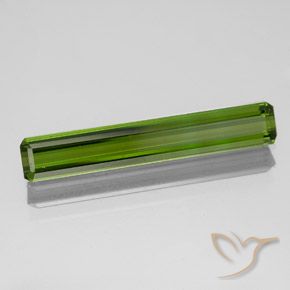 Tourmaline Vert foncé naturelle Octogone / coupe Émeraude, 1.51 ct, VVS-VS