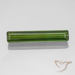 1.70ct Naturel Forêt verte Tourmaline, Taille émeraude, VVS