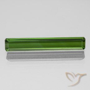 1.59ct Naturel Vert terreux Tourmaline, Taille émeraude, VVS