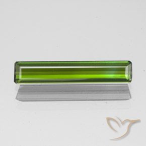 1.45ct Naturel Vert jaunâtre Tourmaline, Taille émeraude, VVS-VS