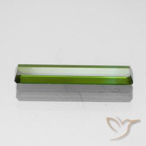 Tourmaline Vert jaunâtre naturelle Octogone / coupe Émeraude, 1.45 ct, VVS-VS