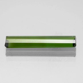 Tourmaline vert naturelle taille émeraude, 1,51 ct, VS