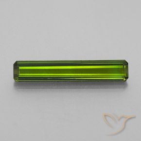 1.62ct Naturel Vert moyen Tourmaline, Taille émeraude, VS-SI