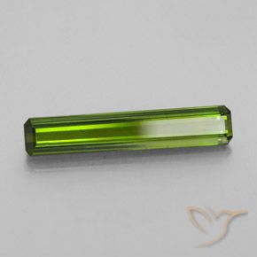 Tourmaline Vert moyen naturelle Octogone / coupe Émeraude, 1.62 ct, VS-SI