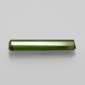 Tourmaline vert naturelle taille émeraude, 1,84 ct, VS