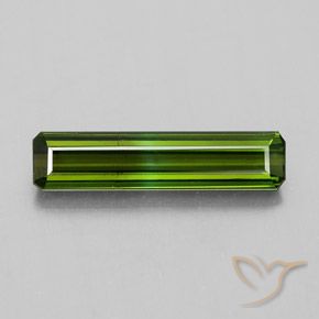 1.20ct Naturel Vert foncé Tourmaline, Taille émeraude, VS-SI