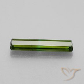 Tourmaline Vert foncé naturelle Octogone / coupe Émeraude, 1.20 ct, VS-SI